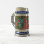 Einhorn 22oz Stein Bierglas (Vorderseite Links)