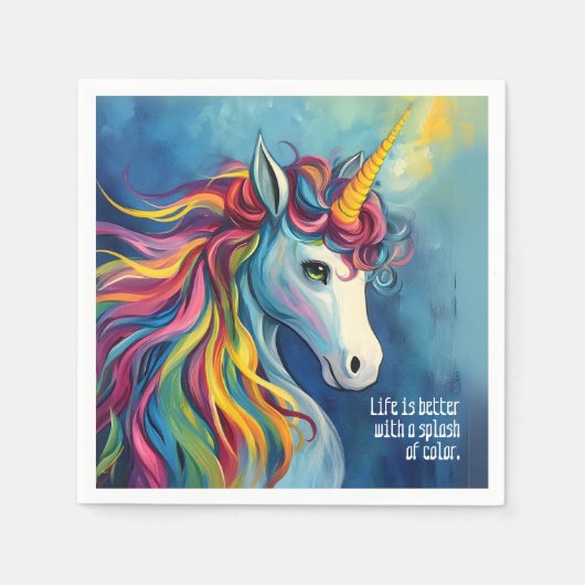 Einhorn 2 serviette (Vorderseite)