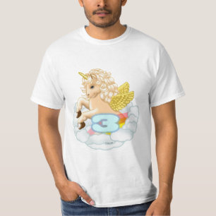 Einhorn 3 Jahre altes Geburtstags-T-Shirt T-Shirt