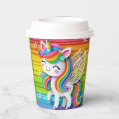 Einhorn 4 pappbecher (Rückseite)