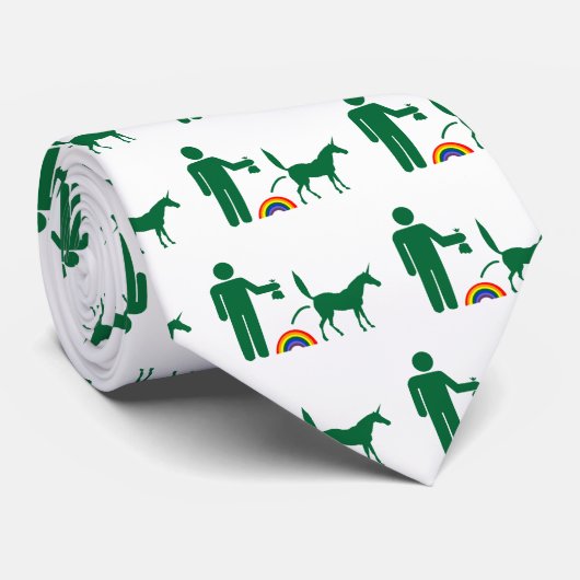 Einhorn-Abfall (nur Bild) Krawatte (Gerollt)