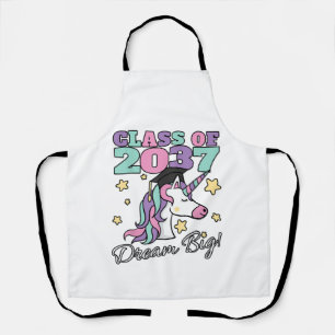 Einhorn-Abschlussmütze Mädchen Klasse 2037 Magisch Schürze
