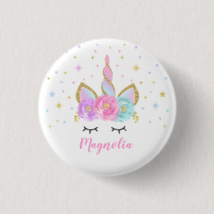 Einhorn-Abzeichen Einhorn-Geschenk Party Pin Pink Button