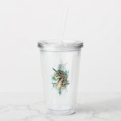 Einhorn Acryltrinkbecher (Rückseite)