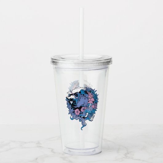 Einhorn Acryltrinkbecher (Vorderseite)