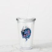 Einhorn Acryltrinkbecher (Rückseite)