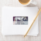 Einhorn Adressaufkleber (Insitu)