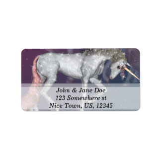 Einhorn Adressaufkleber
