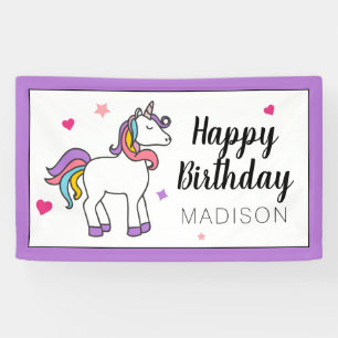 Einhorn alles- Gute zum Geburtstag  Banner