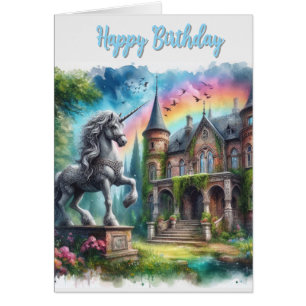 Einhorn Alles Gute zum Geburtstag Freund Grußkarte