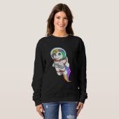 Einhorn als Astronaut Sweatshirt (Vorne ganz)