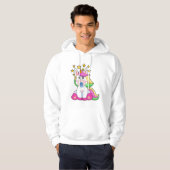 Einhorn als Baby mit Schnuller Hoodie (Vorne ganz)