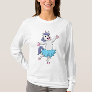 Einhorn als Ballerina im Ballett T-Shirt