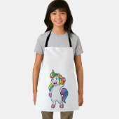 Einhorn als Friseur mit Haarspray Schürze (Insitu)