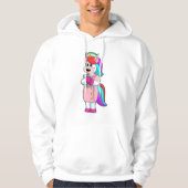 Einhorn als Krankenschwester Hoodie (Vorderseite)