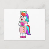 Einhorn als Krankenschwester Postkarte (Vorderseite)