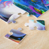 Einhorn am Schloss Puzzle (Seite)