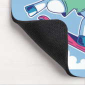 Einhorn am Scooter Mousepad (Ecke)