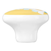 Einhorn am Strand Keramikknauf (Seitenansicht)