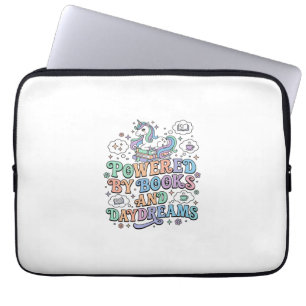 Einhorn, angetrieben von Büchern und Tagträumen Ka Laptopschutzhülle