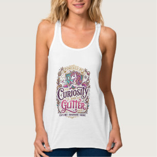 Einhorn, angetrieben von Neugier und Glitter Styli Tank Top