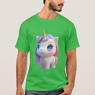 Einhorn Anime Mädchen T-Shirt