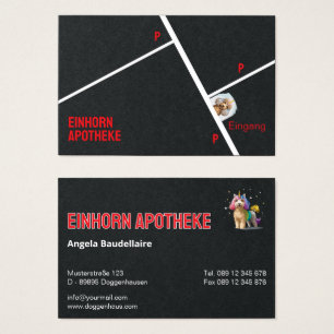 Einhorn Apotheke Visitenkarten becomes