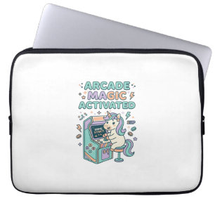 Einhorn-Arcade-Magie Aktiviertes Trendprodukt Graf Laptopschutzhülle