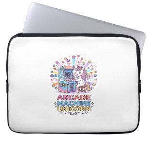 Einhorn-Arcade-Maschine Einhorn-Druckfertige POD-K Laptopschutzhülle