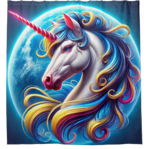 Einhorn Art Duschvorhang