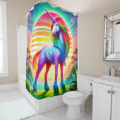 Einhorn Art Duschvorhang (Beispiel)