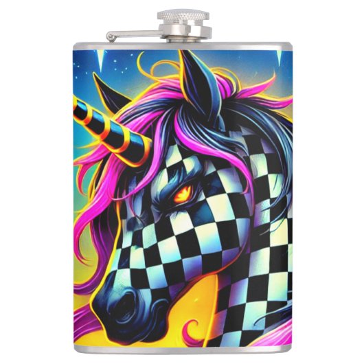 Einhorn Art Flachmann (Vorderseite)