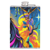 Einhorn Art Flachmann (Rückseite)