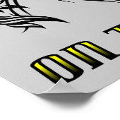 Einhorn auf dem Cob-Poster Poster (Ecke)