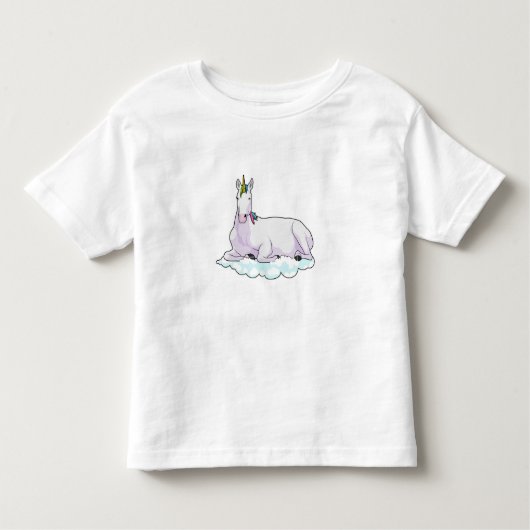Einhorn auf der Cloud Kleinkind T-shirt (Vorderseite)