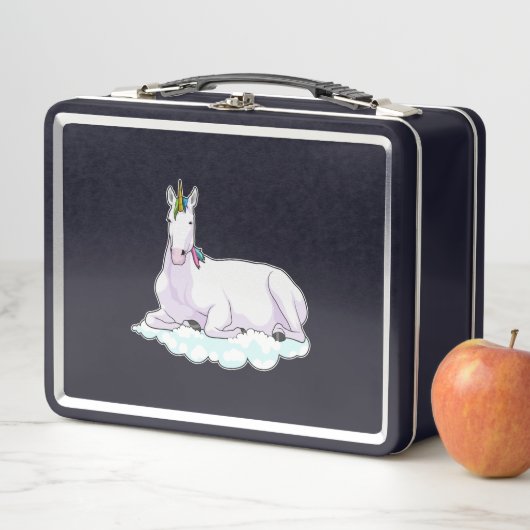 Einhorn auf der Cloud Metall Brotdose (Beispiel)