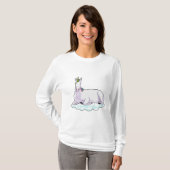 Einhorn auf der Cloud T-Shirt (Vorne ganz)