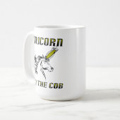 Einhorn auf der Cob-Tasse Kaffeetasse (Vorderseite Links)