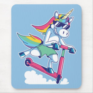 Einhorn auf einem Roller Mousepad