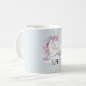 Einhorn auf einer Wolke Kaffeetasse (Vorderseite Links)