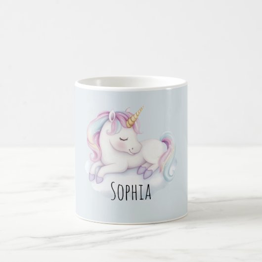 Einhorn auf einer Wolke Kaffeetasse (Mittel)