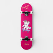 Einhorn auf Skateboard für Kinder (Vorderseite)