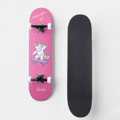 Einhorn auf Skateboard für Kinder (Vorderseite)