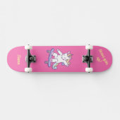 Einhorn auf Skateboard für Kinder (Horizontal)
