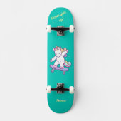 Einhorn auf Skateboard für Kinder (Vorderseite)