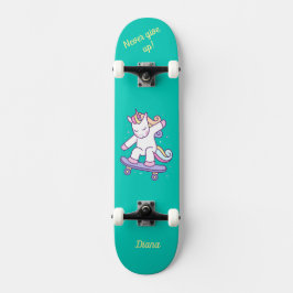 Einhorn auf Skateboard für Kinder
