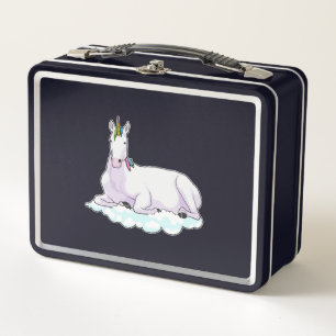Einhorn auf Wolke Metall Brotdose