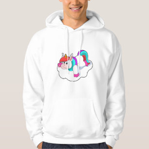 Einhorn auf Wolken Hoodie