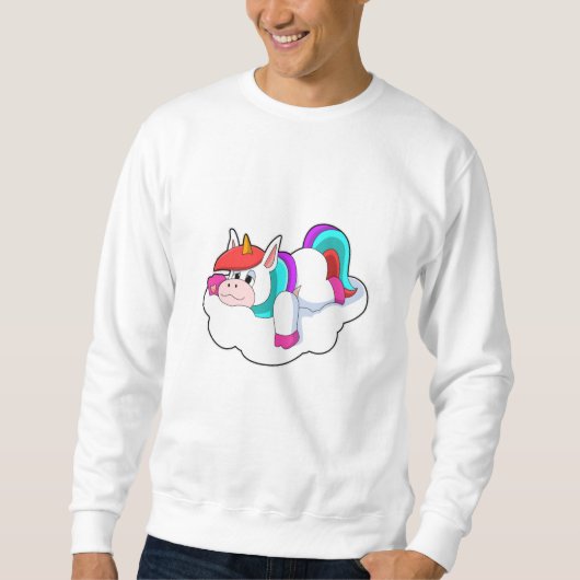 Einhorn auf Wolken Sweatshirt (Vorderseite)