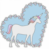 Einhorn Aufkleber (Vorderseite)